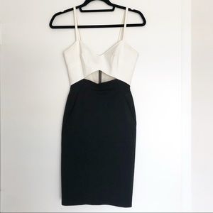 Beautiful French Connection white and black dress